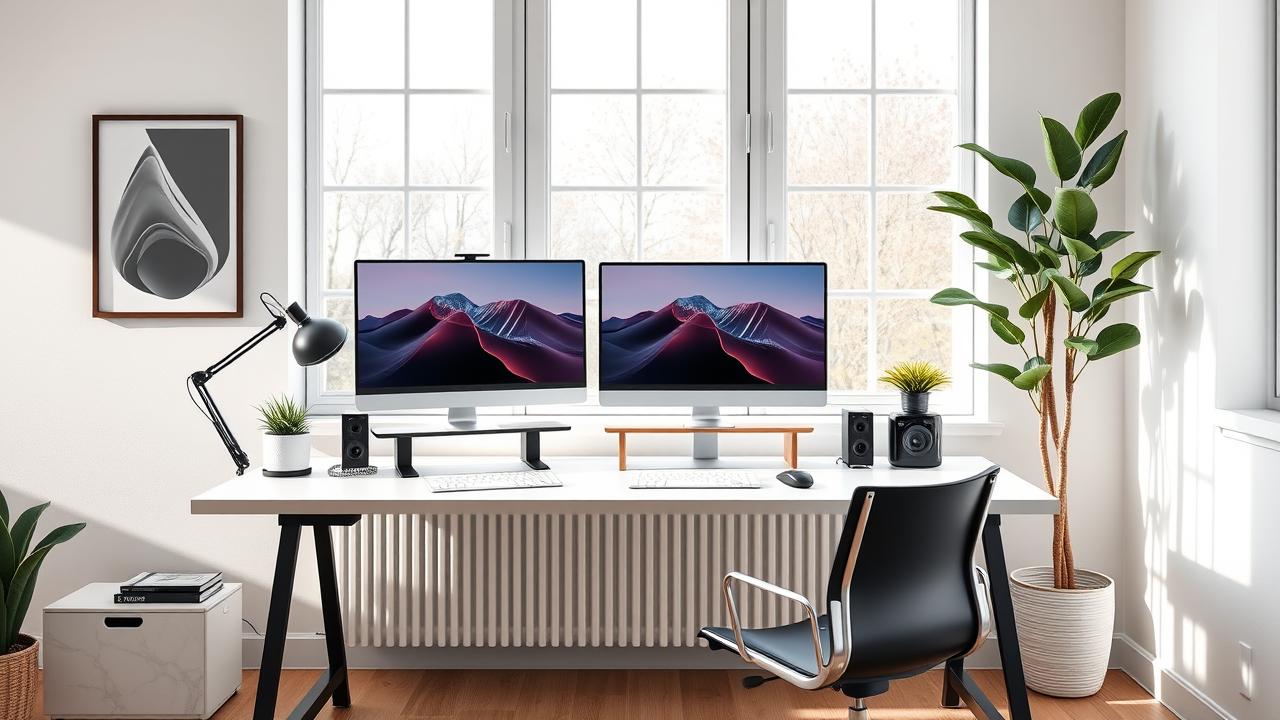 best standing desks for two monitors