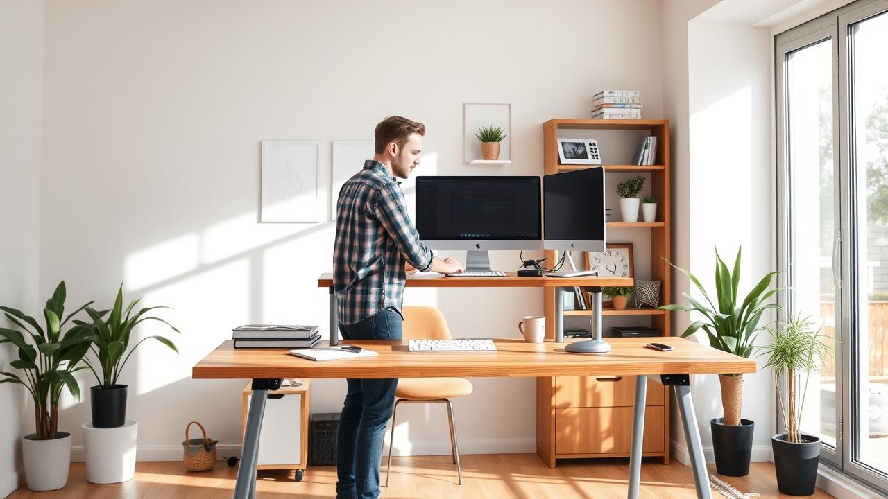 how to set up standing desk