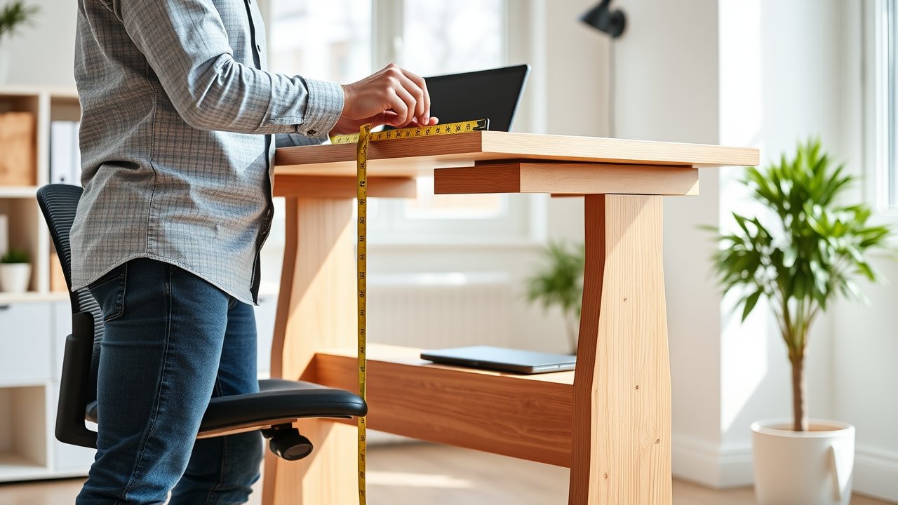 correct desk height